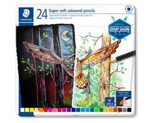 ESTUCHE DE METAL CON 24 LÁPICES, COLORES SURTIDOS STAEDTLER 149C M24 (Espera 4 dias)